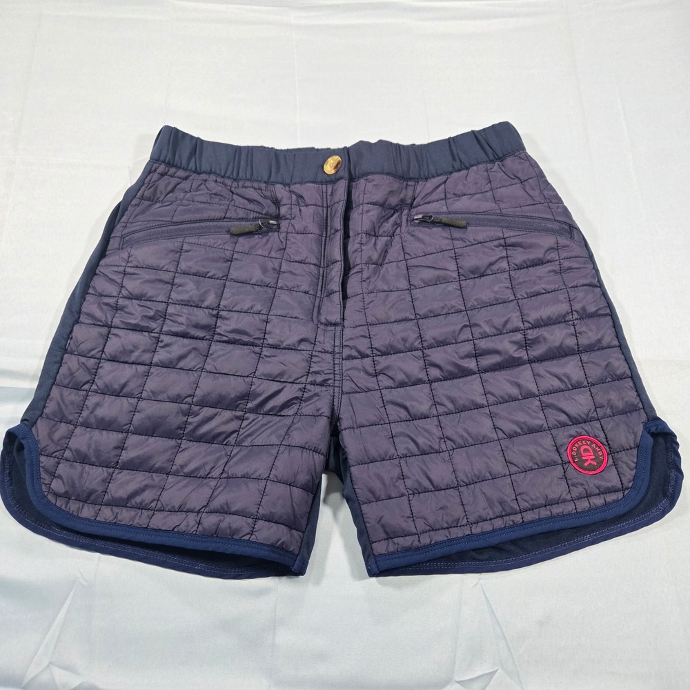 Little‎ Donkey Andy Mens Quilted Insulated Performance Shorts Navy Blue Medium